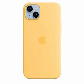 Чехол Apple iPhone 14 Plus Silicone Case with MagSafe, Sunglow, желтый